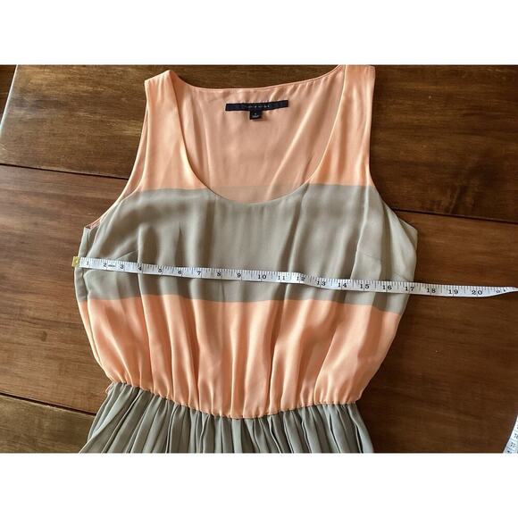 Tommy Hilfiger Spring Summer Long Blouson Maxi Dress Peachy Beachy Preppy Size 6 - Picture 12 of 14